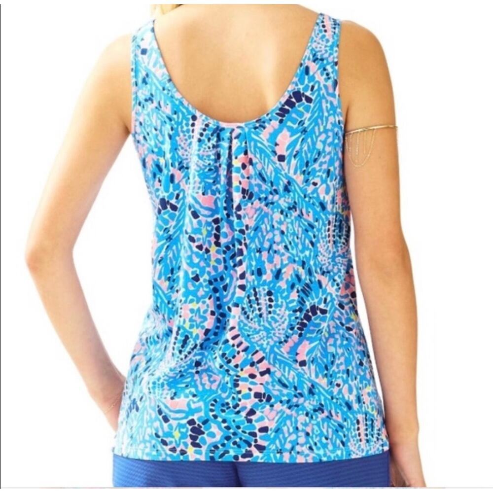 Lilly Pulitzer Kinsey Tank Top Tic Tac Tile - Picture 2 of 8